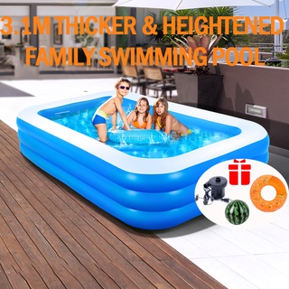 [Electric Pump]Swimming Pool for Family Inflatable Pool Thickening Heighten Children Pool Outdoors