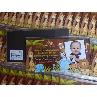 Baby Boy Jungle Safari Ref Magnet Souvenir for Christening Baptism Birthday Giveaways (6)