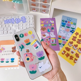 imoda 1Pcs Cute Butterfly Bear Sticker Diary Decoration Phone Stickers School Stationery Supplies