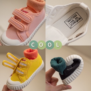 ◘CBC _Spring and autumn new Korean style breathable sneakers with Velcro soft sole, comfortable casu