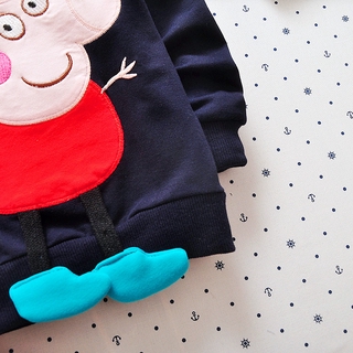 new spring and autumn winter pig Patqi children's Korean version of cotton spandex round tie baby clothes (9)