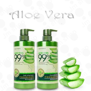 (2in1) Original 99% Aloe Vera Hair Shampoo 800ml + Conditioner 700ml Repair Moisture