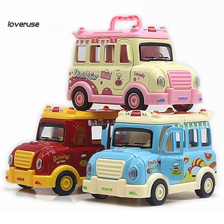 /LO/ 1/32 Cartoon Fast Food Truck Simulation Model Vehicle Car Toy Children Boys Gift (5)