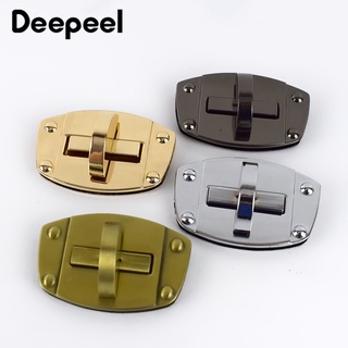 Deepeel 2pcs Bag Hardware Accessories Metal Clasp Twist Lock Buckle DIY Luggage Purse Leather Craft