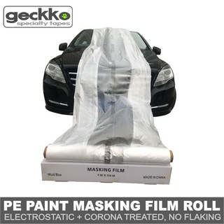 PAINT MASKING FILM by Geckko Tapes , car cover , paint overspray protect, furniture cover,