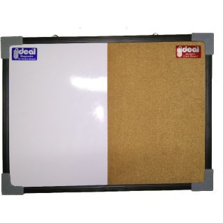 18 x 24 inches Combination Board ( Magnetic Whiteboard + Corkboard ) with tray