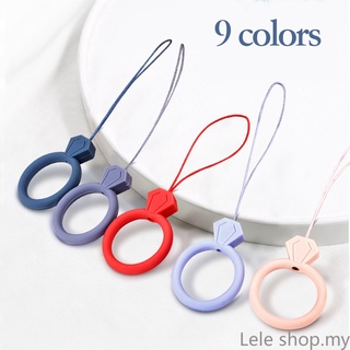 phone keychain✲mobile phone hanging rope silica gel ring accessories mobile phone U disk universal l