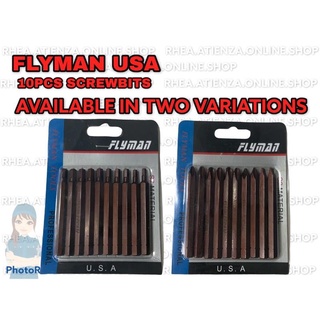 Automotive Tools☽℗✘Original Flyman Usa 10Pcs Impact Screwbits ( AllenBits And ScrewBits )