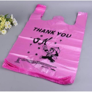 Korean 100pcs Thank You Plastic Bag