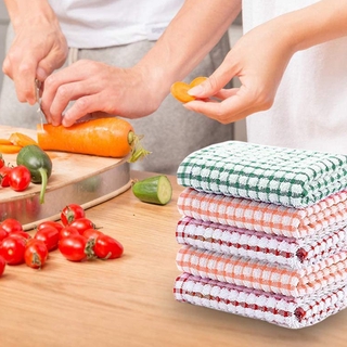 Kitchen Dish Towels, Bulk Cotton Kitchen Hand Towels, 10 Pack Dishcloth for Washing Dishes Dish Rags for Drying Dishes