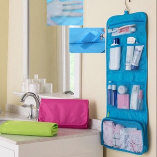 Portable Foldable Hanging Storage Bag Waterproof Toiletry Bag Cosmetic Bag Outdoor Travel Bag