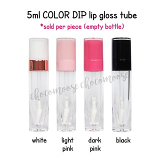 5ml Color Dip Caiya Tubes for Lip Gloss Empty Bottle Container with applicator
