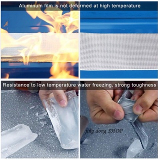 Aluminum Foil Butyl Rubber Adhesive Waterproof Roof Pipe Marine Repair Waterproof Tape Wall Crack (7)