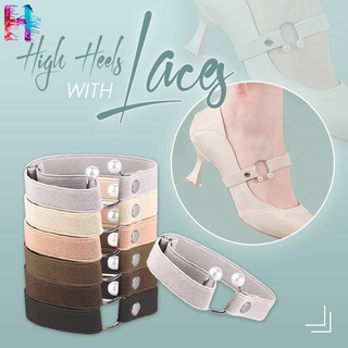 Beam Shoelaces Anti Slip Detachable Shoe Straps with Buckle for Holding Loose High Heels Shoes