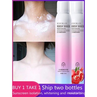 （Buy 1 Take 1）Sunscreen Spray Maycreate Whitening Spray Belo Tinted Sunscreen Buy 1 Take 1 Belo Sun1