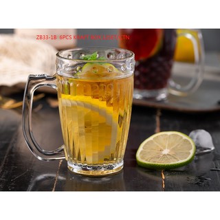 DELISOGA ❣️380ML Handle glass Cut flower Handle glass Drink glass Juice glass Water glass ZB33-1A