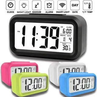 CONDOUR Digital Backlight LED Display Table Alarm Clock Snooze Thermometer Calendar Time