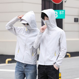 Men Quick Dry Hiking Jackets Sun-Protective Skin Windbreaker Paragraphs summer bask in clothes for m