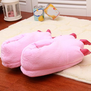 Home Slippers Cute Plush Cartoon Cat Warm Bedroom Indoor Floor Shoes (8)