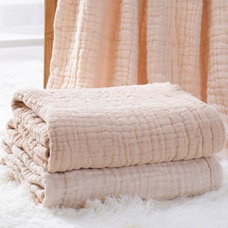 muslin blanket♙┇6 Layer Baby Blankets Newborn Cotton Muslin Blanket Swaddle Wrap Toddler Infant Bedd