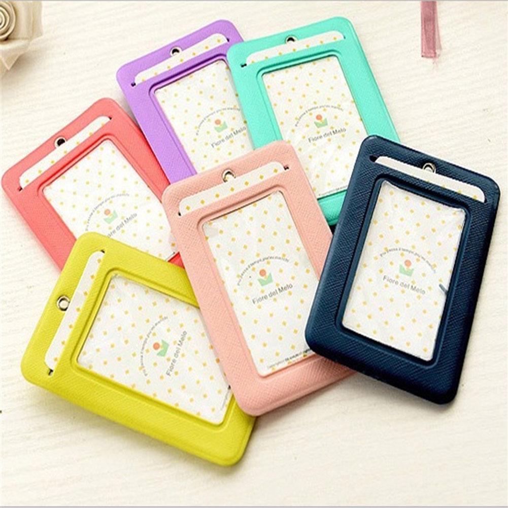 Credit ID Card Cover Badge Lanyard Holder - Women Girl Neck Travel Cards Wallet