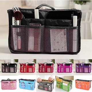 Dual Bag In A Bag Organizer Travel Cosmetic Mesh Pouch