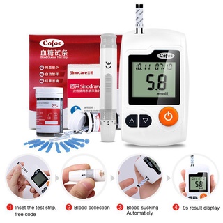 【Special Bundle】Cofoe Blood Glucose Monitor for Diabetes+Automatic Blood Pressure Monitor Free Gift#China Spot# q8I8 (6)