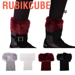 High Quality Winter Legs Sleeves Fluffy Thermal Kniting Ankle Warmers (1)