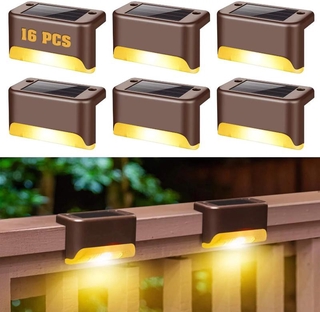 【COD】4Pcs LED Solar Stair Lamps Waterproof Outdoor Solar Light Garden Pathway Yard Patio Stairs Steps Fence Lamps Solar Night Lights
