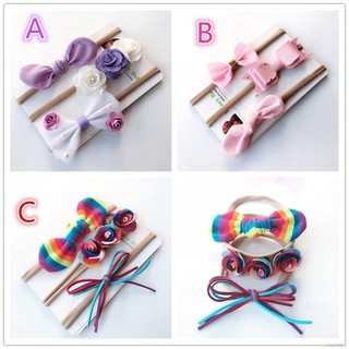 MyBaby Newborn Baby Hats Cute Bow tie flower Children Hair Accessories