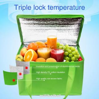 Picnic Cooler Thermal Aluminum Foil Foldable Waterproof Large Capacity Portable Insulated Bag