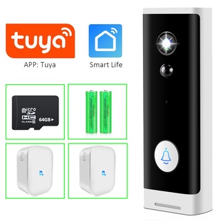 Smart Tuya WiFi Doorbell 1080P HD Video Intercom Wireless Security Camera Home Phone Call Door Bell