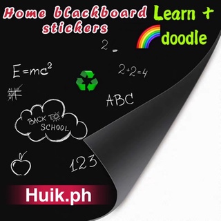 sticker⊙✟Whiteboard & Chalkboard Blackboard Stickers Removable Vinyl Draw Erasable Blackboard（Free c