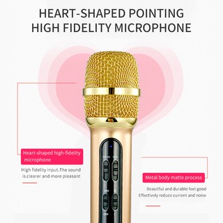 ☬﹍Portable Professional Karaoke Condenser Microphone Sing Recording Live Microfone For Mobile Phone
