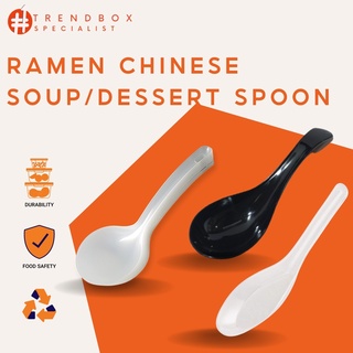 Plastic Soup Spoon Dessert Spoon Ramen Spoon
