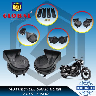 ❍ Knight Motorcycle Accessories Original Lazx Global Dual Horn Loud Snail pe High Low 110db 1pai0