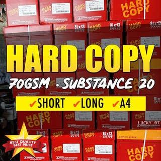 ✴Hard Copy and Copy One Bond Paper 70GSM SUB 20 By REAM