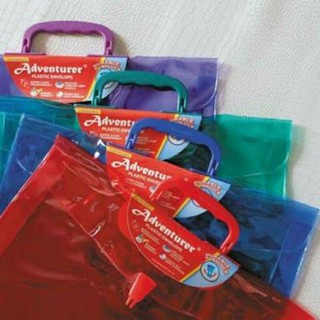 ADVENTURER EXPANDED LONG ENVELOPE WITH HANDLE ASSORTED COLORS