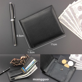 Gift Practical Classic Slim PU Leather Bifold Men Wallet (3)