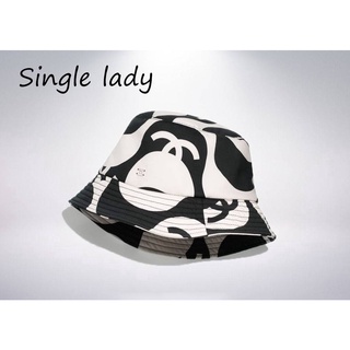 【Single lady】2021 “Chanel” Unisex Korean fisherman hat Camouflage outdoor shade bucket hat women (1)