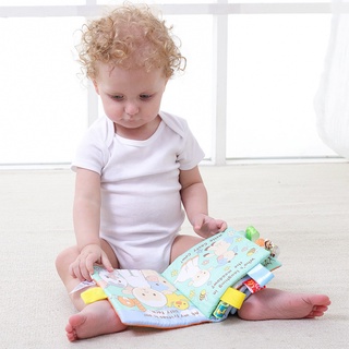 【YLW】0-12 Months Baby Cloth Book Intelligence Development Soft Learning Cognize Reading Books Early Educational Toys Readings (4)