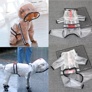Pet Dog Raincoat Dog Clothes Transparent Raincoat Light Waterproof Coat Small Dog Raincoat