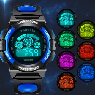 Children Sports Watch Kids Watches Silicone Strap Waterproof LED Digital Luminous Watch for Student