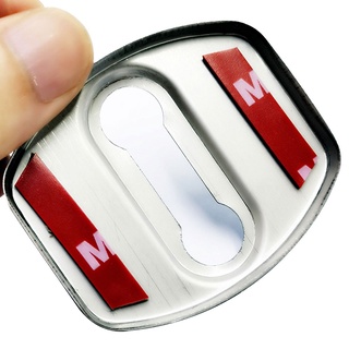 4pcs Stainless steel Car Door Lock car accessories for hyundai tucson 2005-2021 Car sticker (3)