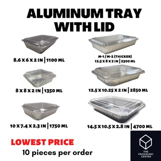 [BIG SIZES] Aluminum Tray / Aluminum Pan / Aluminum Foil Tray / Aluminum Tray with Lid