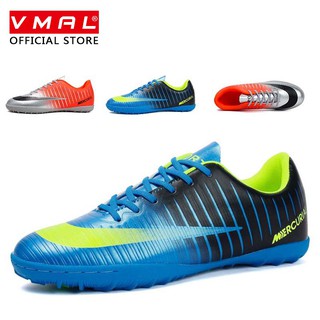 VMAL Men Outdoor Soccer Shoes Turf Indoor Soccer Futsal Shoes Kasut Bola Sepak