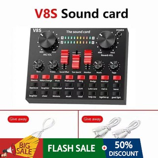 ∈﹉☬✅100% Original Meet Latest version of V8 sound card V8S, suitable for live broadcast and recordin