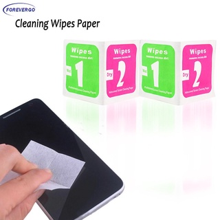 wipes✔✔RE 10 Sets Camera Lens Phone LCD Screen Dust Removal Tool Dry Wet Cleaning Wipes Paper Set