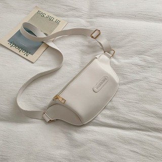 JELO Korean Fashion Belt Bag Chain Portable Chest Leather