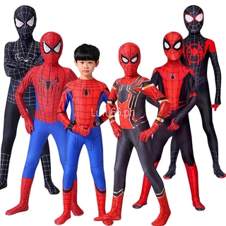 Spiderman Costume Cosplay Peter Parker Zentai Suit Superhero Bodysuit Jumpsuit Halloween Costume For Kids Carnival Far From Home